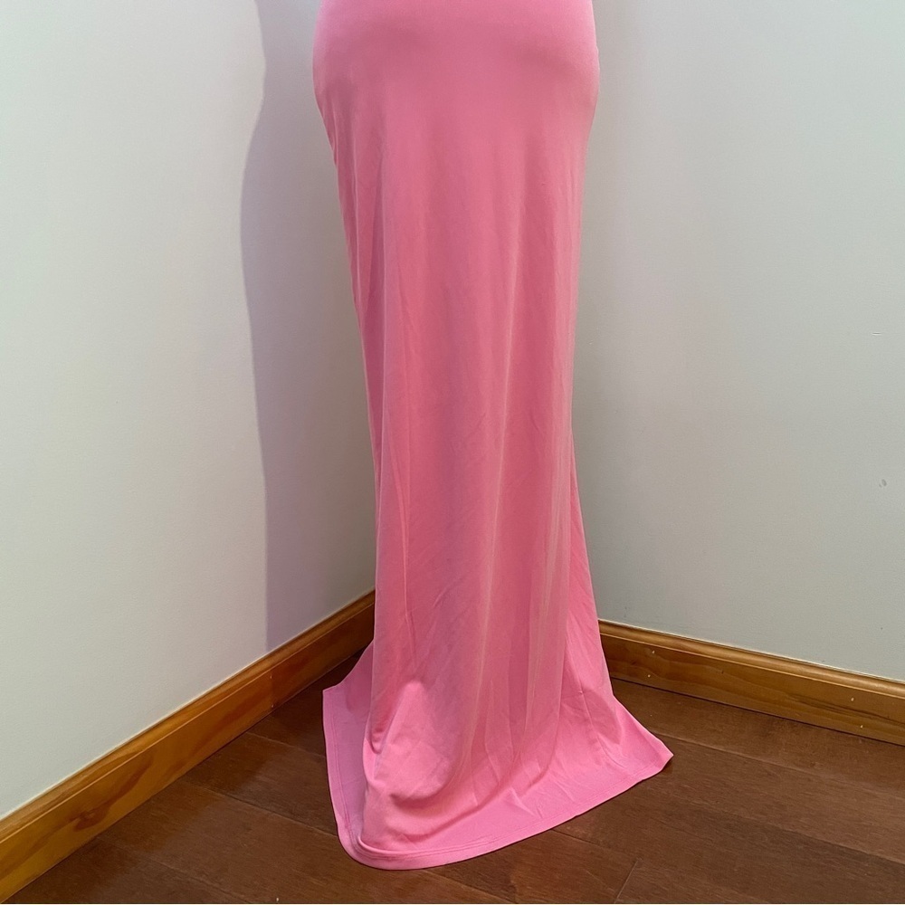 NEW! Michael Costello x REVOLVE- Sofie Gown One Shoulder Pink Maxi Dress Size XS - Picture 13 of 15